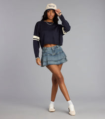 Everyday Cute Striped Long Sleeve Sweater