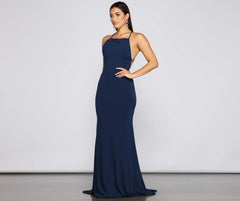 Isabella Halter A-Line Formal Dress