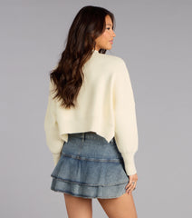 Cozy Edit Crop Sweater