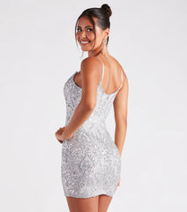 Layla Formal Sequin Bodycon Mini Dress