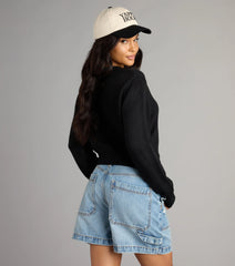 Falling For Layers Crop Knit Sweater