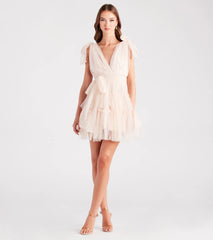 Carina Tulle Polka Dot A-Line Party Dress