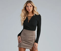 Love That Lattice Rib Knit Top