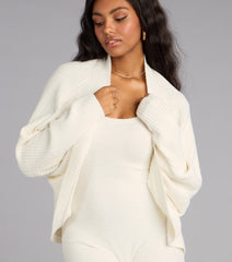 Fall Mornings Chenille Knit Cardigan