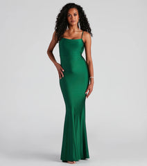 Meadow Formal Open Back Ruffled Dress