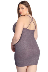 Plus Glow In Glitter Dress