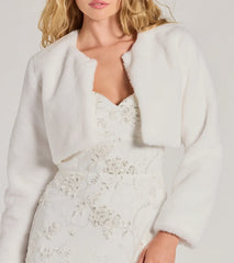 Essential Faux Fur Bolero Jacket