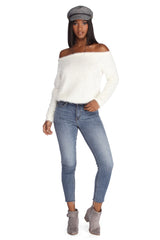 Snowy Vibes Fuzzy Pullover Top