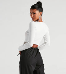 Bejeweled Me Rhinestone Fringe Top