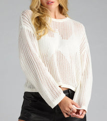 Star Of The Show Crochet Sweater