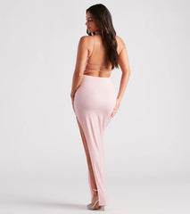 Mckayla Formal Glitter Strappy Back Dress