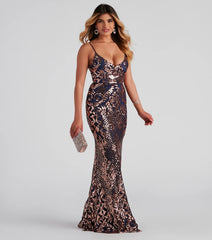 Rainn Formal Sequin Sleeveless Dress