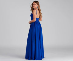 Brailey Formal Chiffon A-Line Long Dress