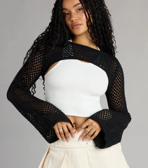 Catch Flights Crochet Sweater Topper