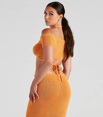 Sunset Beauty Halter Crop Top