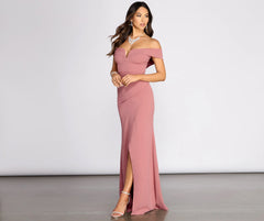Everylynn Formal Wrap Mermaid Dress