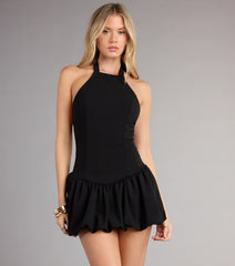 Best Flirt Forward Drop Waist Mini Dress