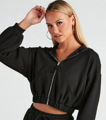 Trendsetting Babe Zip-Up Hoodie
