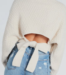 Amp Up The Coziness Mock Neck Cropped Sweater