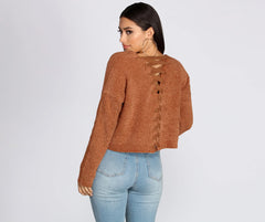 Chic In Chenille V-Neck Sweater