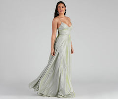 Palmer Formal Glitter Lace Dress