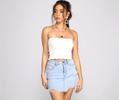 Basic Vibes Smocked Tube Top