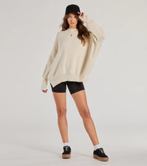 Cozy Style Ribbed Knit Oversized Sweater