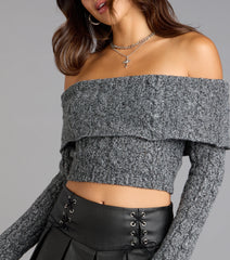 Flirt Factor Off-The-Shoulder Sweater