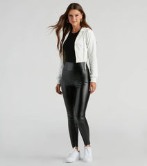 Cozy Basic Velour Hoodie