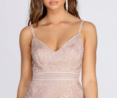 Emily Formal Embroidered Party Dress