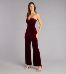 Enchanted Hour Velvet Plunge Jumpsuit