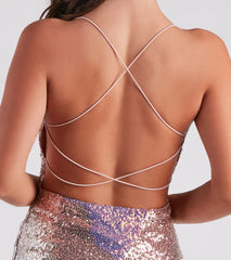 Bria Iridescent Sequin Bodycon Mini Dress