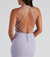 Cornelia Formal Crepe Strappy Dress