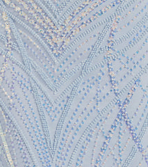 Liv Sleeveless Beaded Sequin Mermaid Dress