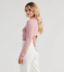 Spine Chilling Eyelash Knit Sweater