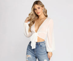 Boho-Chic Tie-Front Top