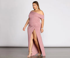 Plus Kaleigh Off Shoulder Dress