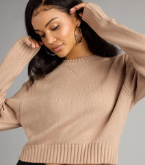 Cozy Agenda Crew Neck Knit Sweater