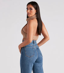 Feisty Lady Turtleneck Sweater Top