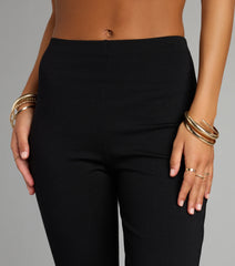 Forever On Trend High Rise Ponte Capri Pants