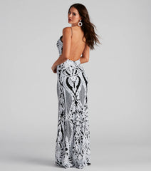Lilian Formal Sequin Low Back Dress