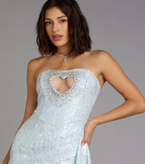 Preston Lace Heart Cutout Mini Dress