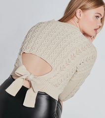 Casual Cuddles Tie-Back Sweater